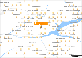 map of Lafaure