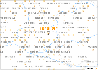 map of Lafaurie