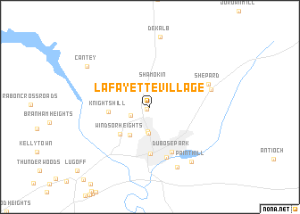 map of Lafayette Village