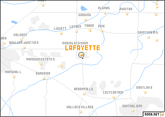 map of Lafayette
