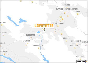 map of Lafayette