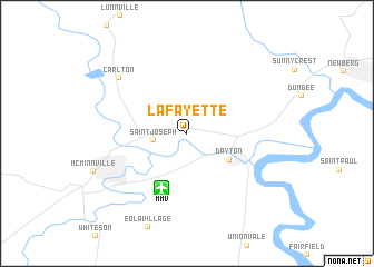 map of Lafayette