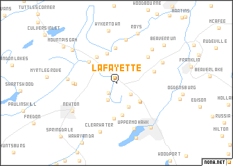 map of Lafayette