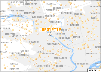 map of Lafayette