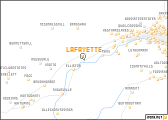 map of Lafayette