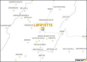 map of LaFayette