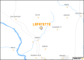 map of Lafayette