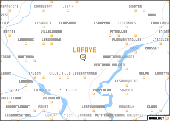 map of La Faye