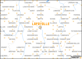 map of La Fayolle