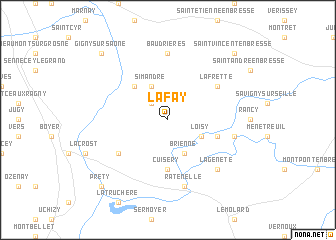 map of La Fay