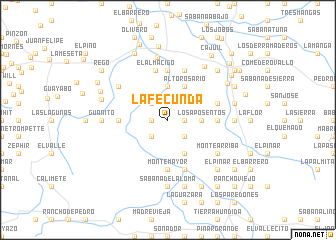 map of La Fecunda