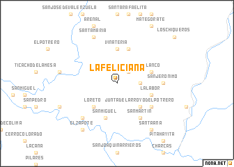 map of La Feliciana