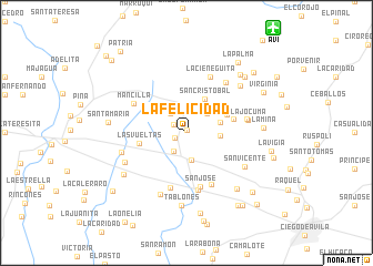 map of La Felicidad