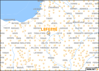 map of La Ferme