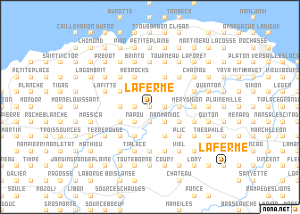 map of La Ferme