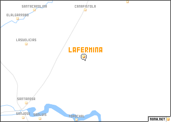 map of La Fermina