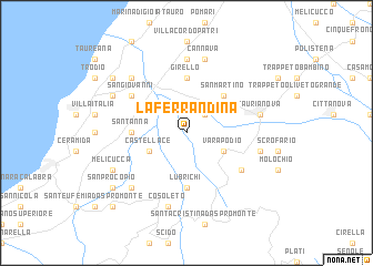 map of La Ferrandina