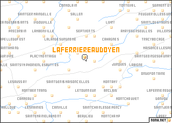 map of La Ferrière-au-Doyen