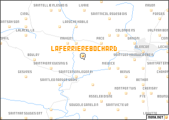 map of La Ferrière-Bochard