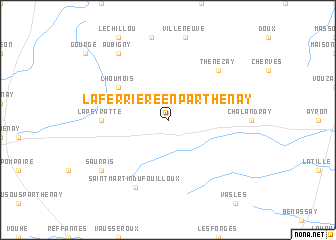 map of La Ferrière-en-Parthenay