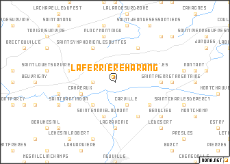 map of La Ferrière-Harang