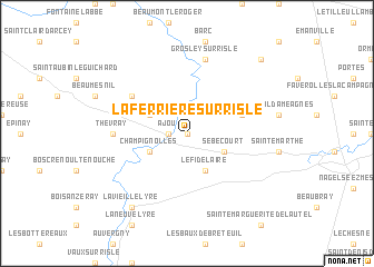 map of La Ferrière-sur-Risle