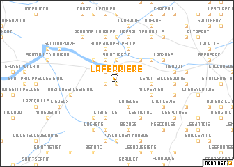 map of La Ferrière