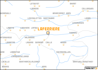 map of La Ferrière