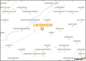 map of La Ferrière