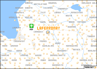 map of La Ferronay