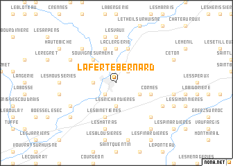 map of La Ferté-Bernard