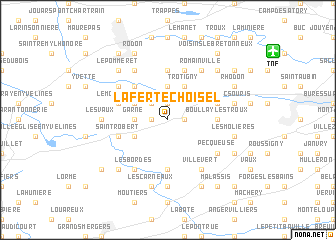 map of La-Ferté-Choisel