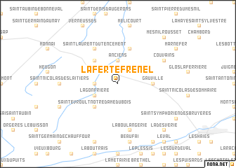 map of La Ferté-Frênel