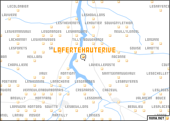 map of La Ferté-Hauterive