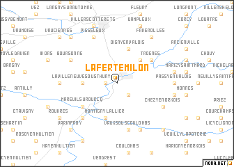 map of La Ferté-Milon