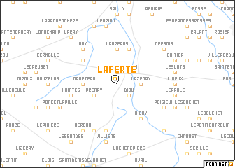 map of La Ferté