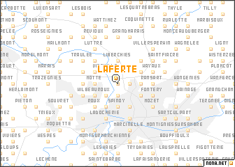 map of La Ferté