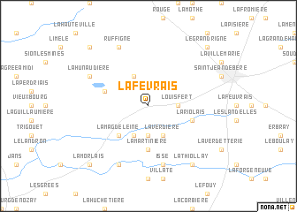 map of La Févrais