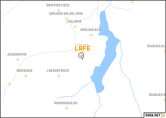 map of La Fe