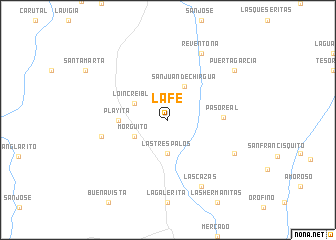 map of La Fe