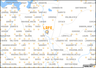 map of La Fe