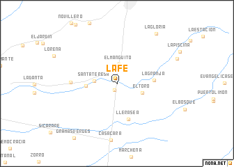 map of La Fe
