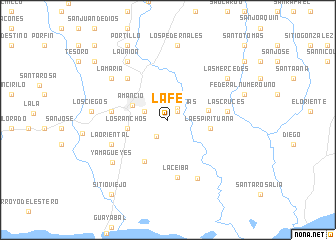 map of La Fe