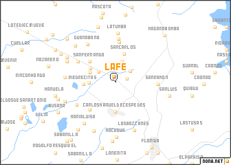 map of La Fe