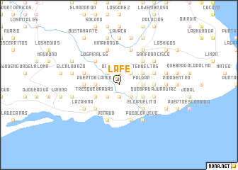 map of La Fe