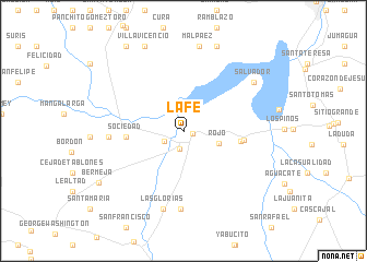 map of La Fe