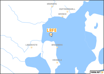 map of La Fe