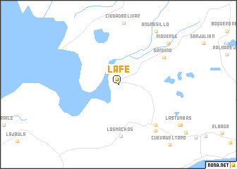 map of La Fe