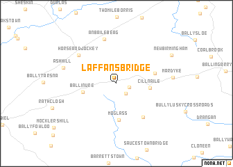 map of Laffansbridge