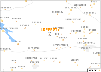 map of Lafferty